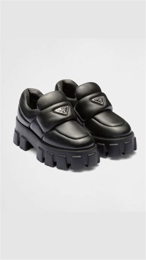 puffy prada loafers|loafers prada.